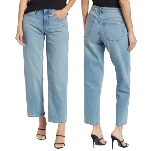 Joe’s Jeans NEW Boyfriend Crop High Rise Denim Jeans Fitria Light Blue Wash 32 - Picture 1 of 14